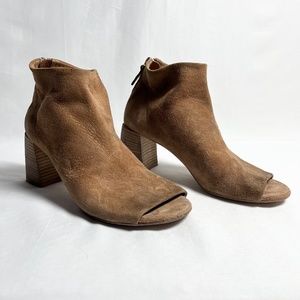 Marsell Tan Brushed Leather Booties